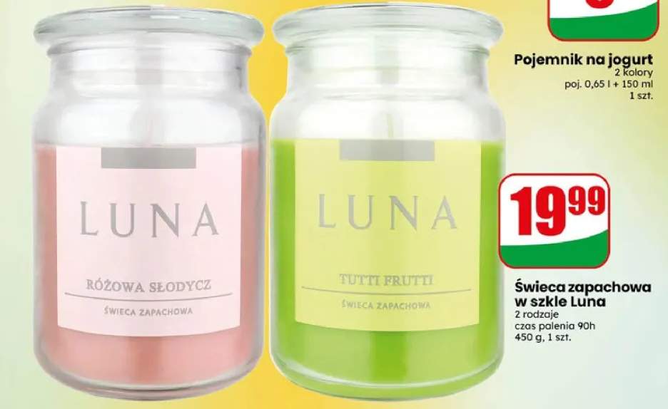 Świeca zapachowa w szkle 2 rodzaje