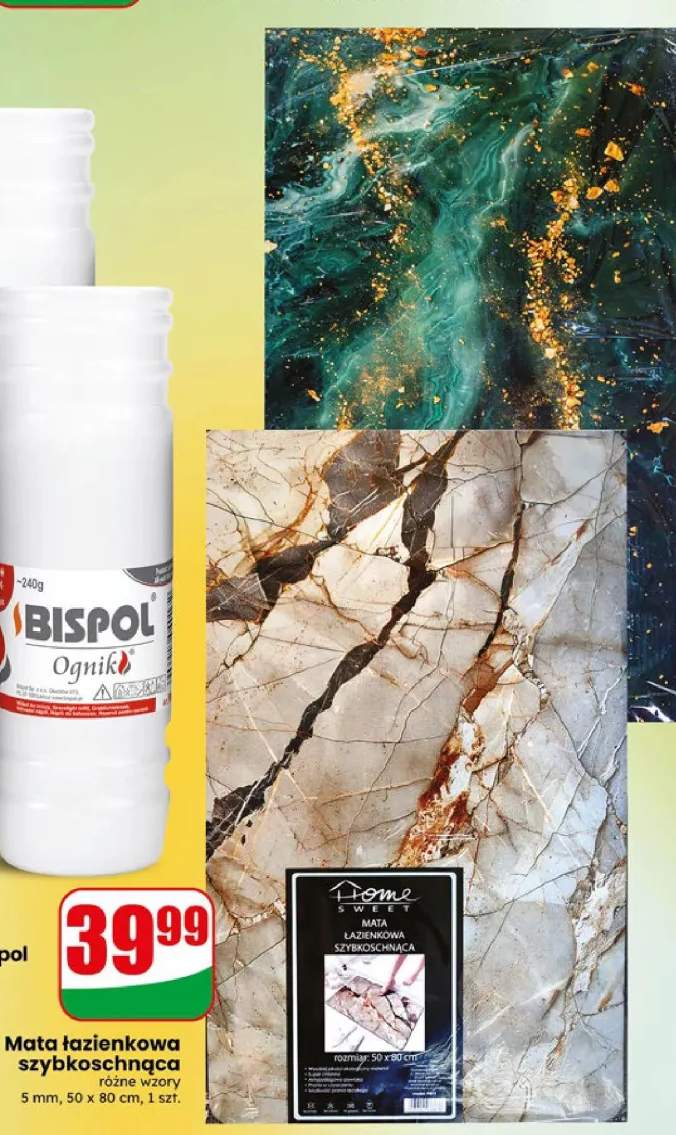 Mata łazienkowa szybkoschnąca