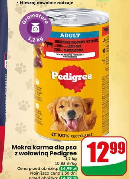 Karma mokra dla psa z wołowiną