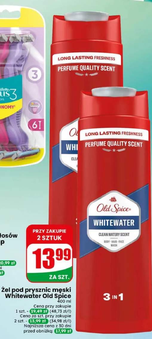 Żel pod prysznic męski Whitewater