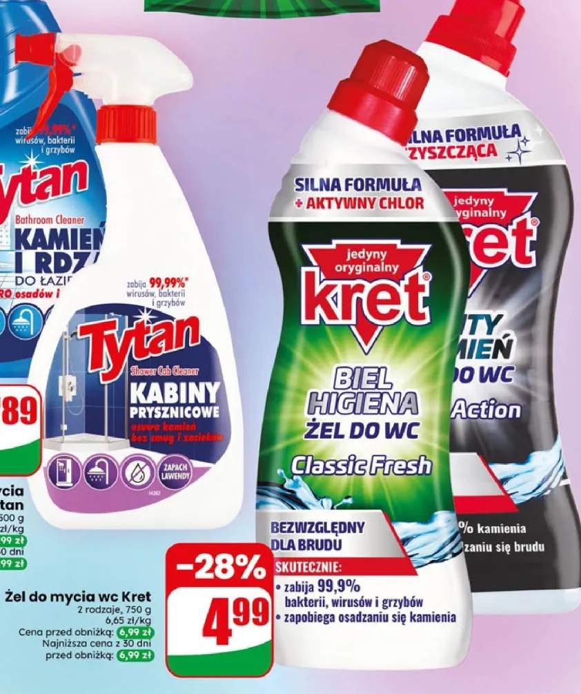 Żel do mycia wc Biel Higiena Classic Fresh