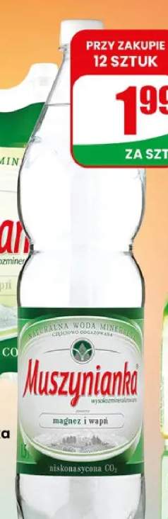 Woda mineralna niskonasycona Muszynianka