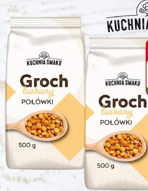 Groch połówki łuskany