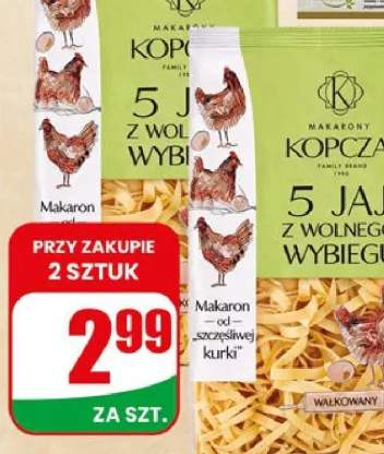 Makaron 5 jaj wolny wybieg wstążeczki