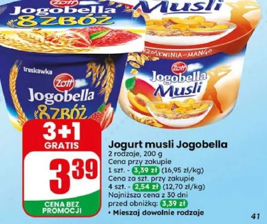 Jogurt musli 2 rodzaje
