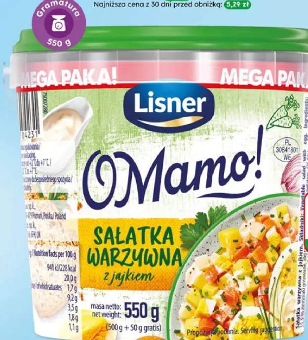 Sałatka warzywna z jajkiem