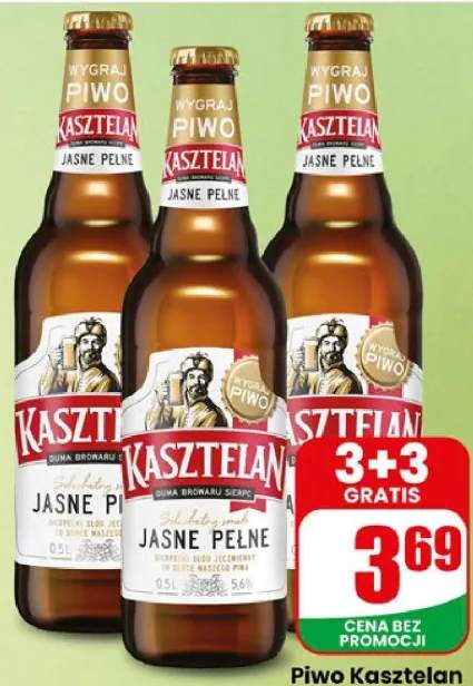 Piwo Kasztelan Jasne Pełne butelka zwrotna