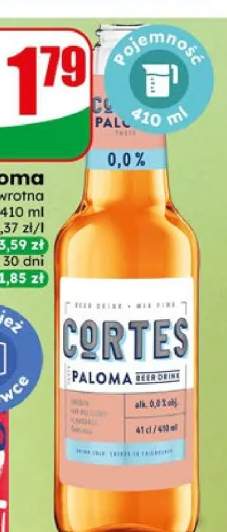 Piwo Cortes Paloma butelka bezwrotna