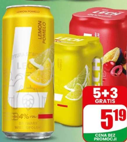 Piwo Lech smakowe puszka różne rodzaje
