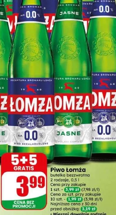Piwo Łomża butelka bezwrotna