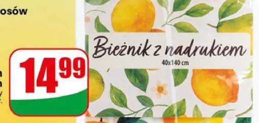 Bieżnik z nadrukiem jednostronnym