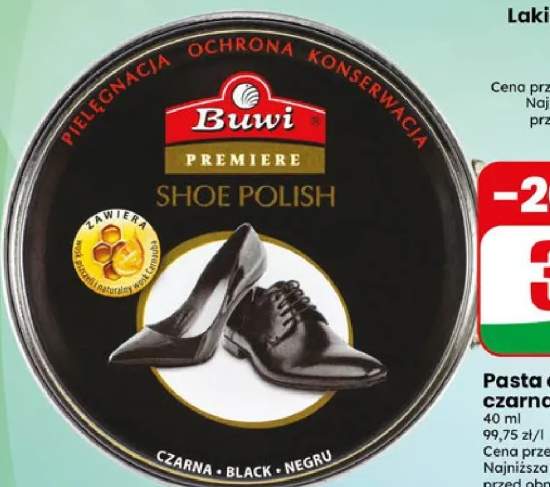 Pasta do butów czarna