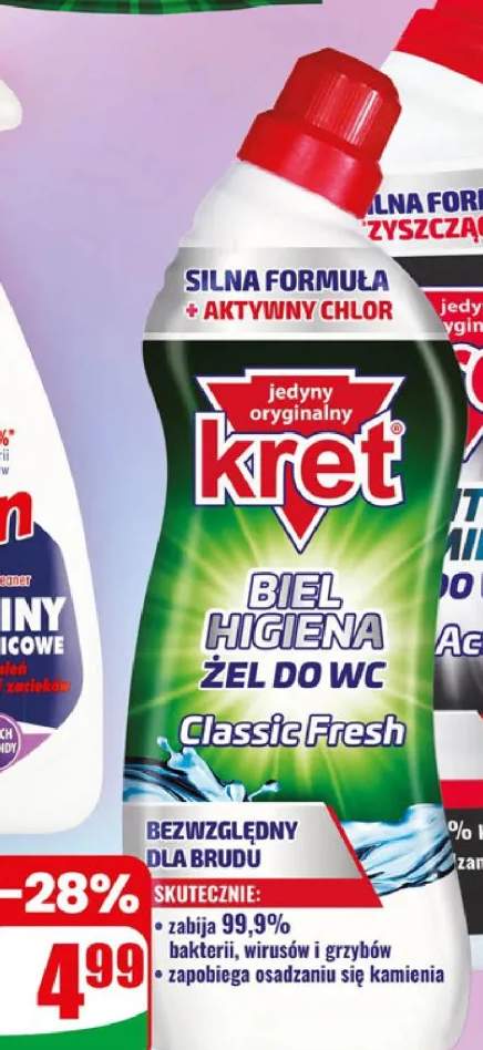 Żel do mycia wc Biel Higiena Classic Fresh