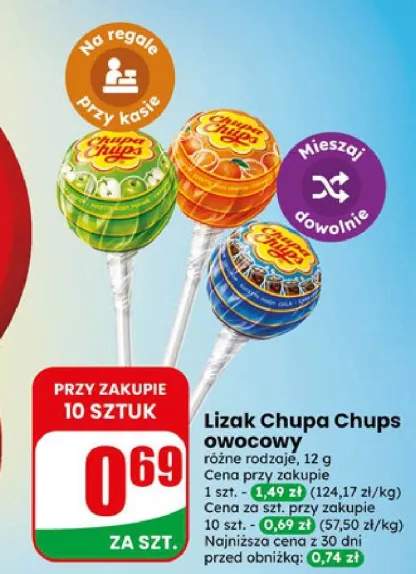 Lizak Chupa Chups owocowy