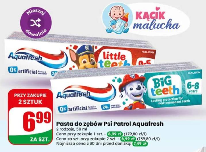 Pasta do zębów Psi Patrol 2 rodzaje