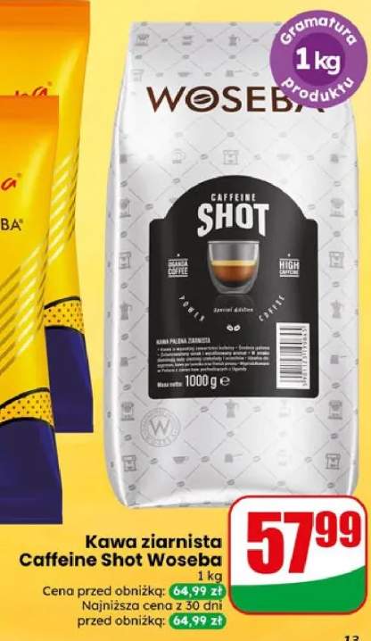 Kawa ziarnista Caffeine Shot Woseba