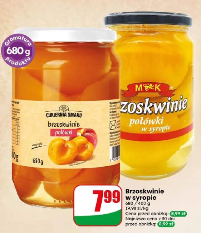 Brzoskwinie w syropie