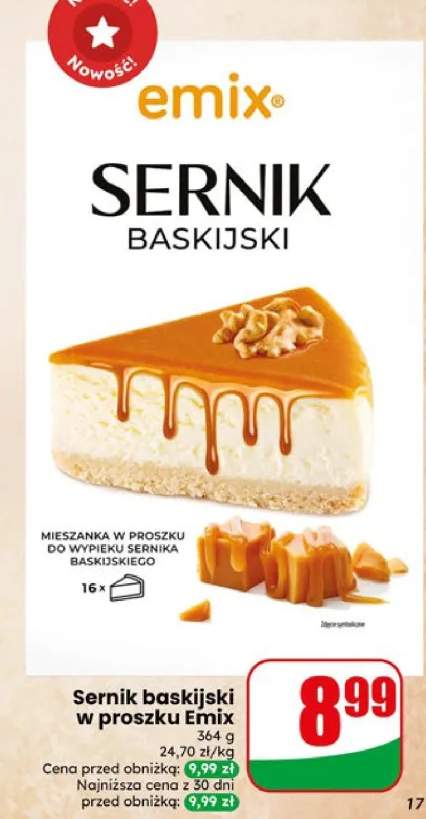 Sernik baskijski w proszku Emix