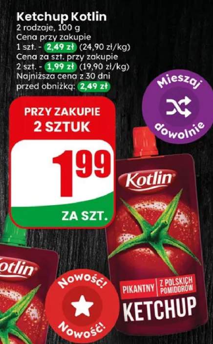 Ketchup Kotlin różne rodzaje