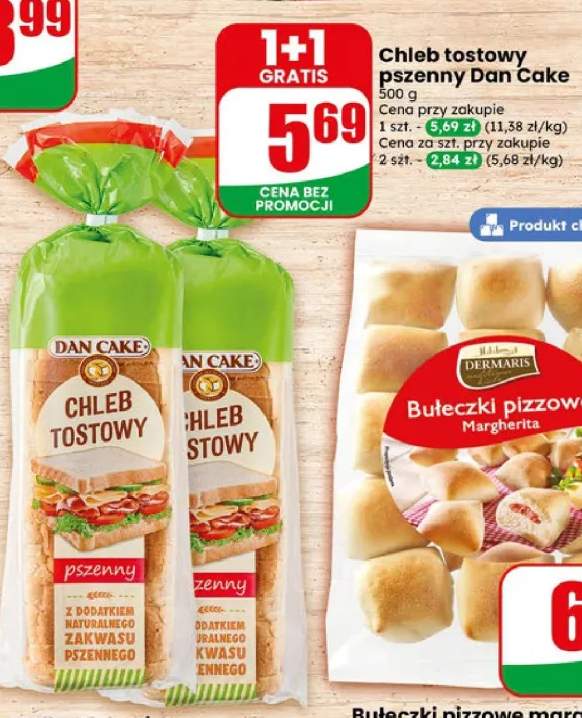 Chleb tostowy pszenny Dan Cake