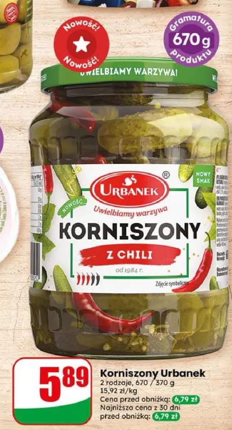 Korniszony Urbanek z chili