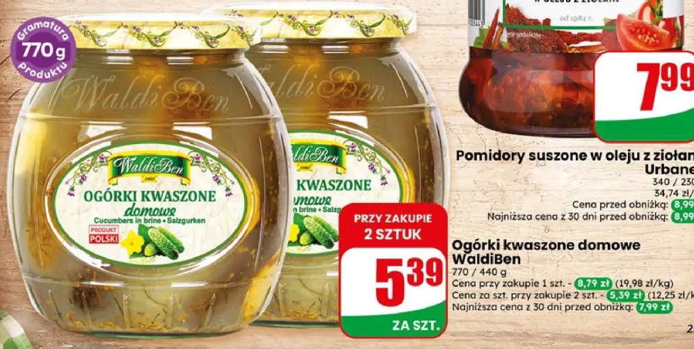 Ogórki kwaszone domowe WaldiBen