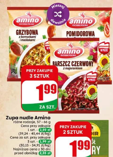 Zupa nudle Amino