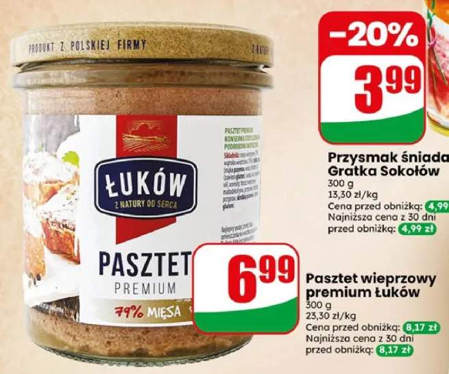 Pasztet wieprzowy premium Łuków