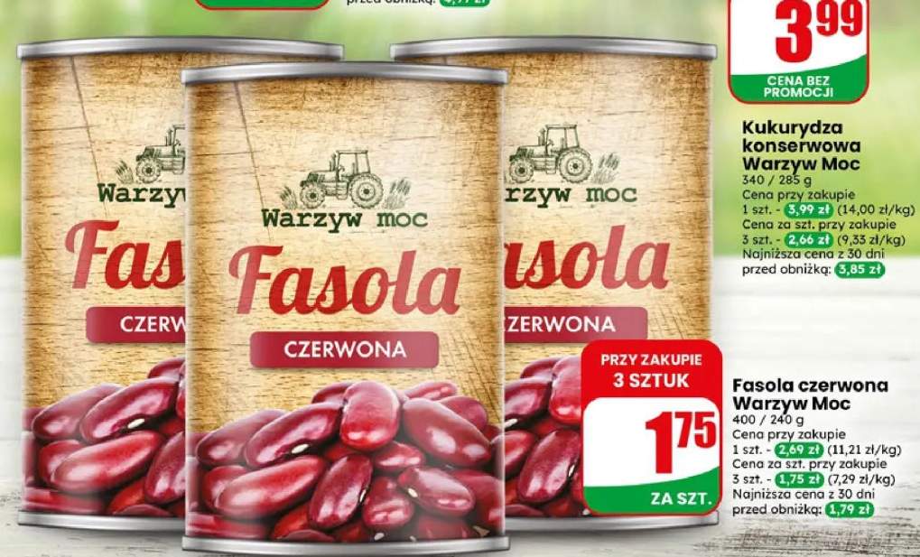Fasola czerwona Warzyw Moc