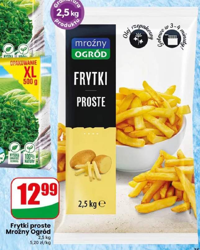 Frytki proste 2,5kg