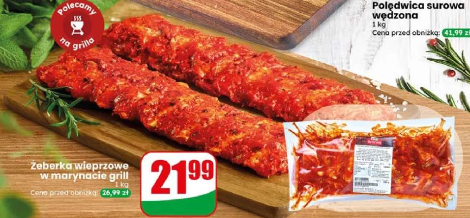 Żeberka wieprzowe w marynacie grill