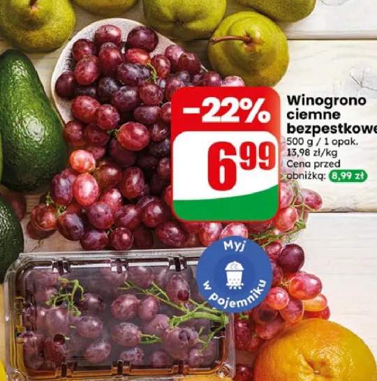 Winogrono ciemne bezpestkowe