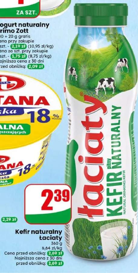 Kefir naturalny Łaciaty