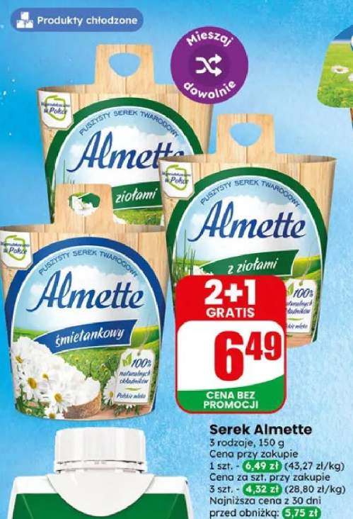 Serek Almette 3 rodzaje