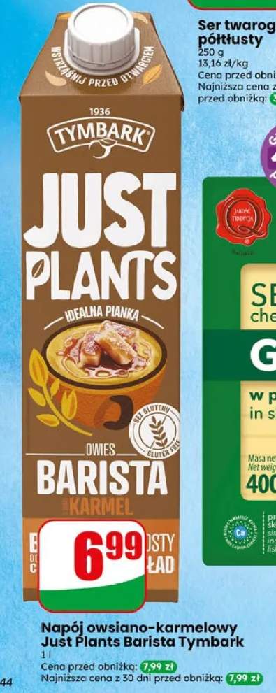 Napój owsiano-karmelowy just plants barista tymbark