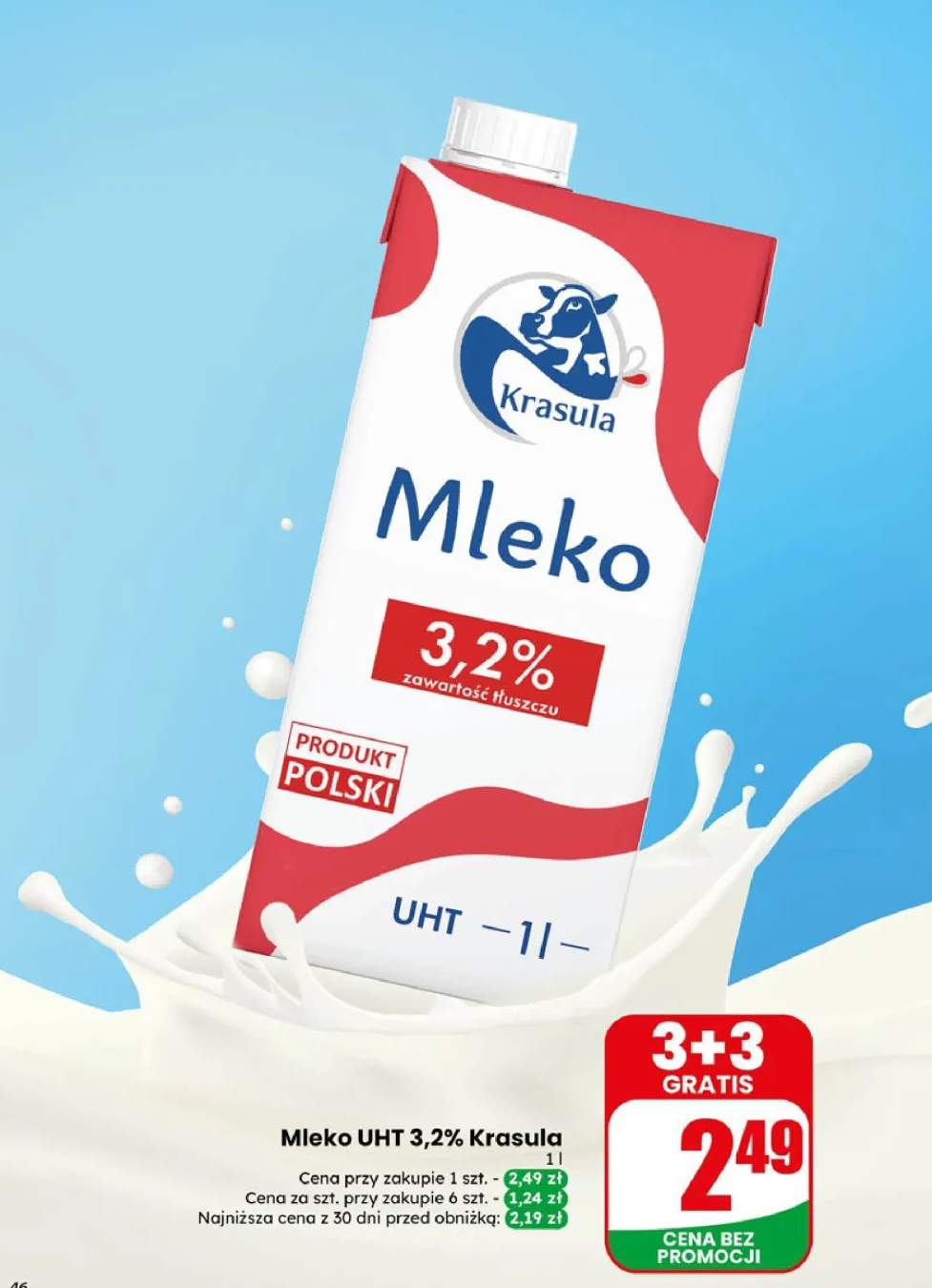 Mleko UHT 3,2% Krasula