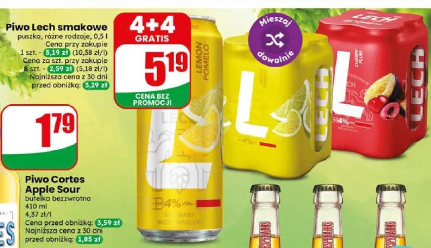 Piwo Lech smakowe puszka