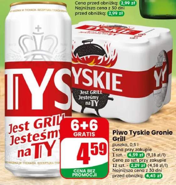 Piwo Tyskie Gronie Grill puszka