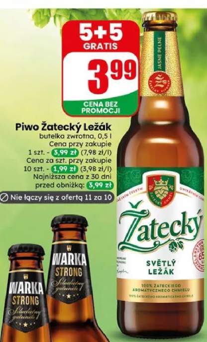 Piwo Żatecky Leżák butelka zwrotna