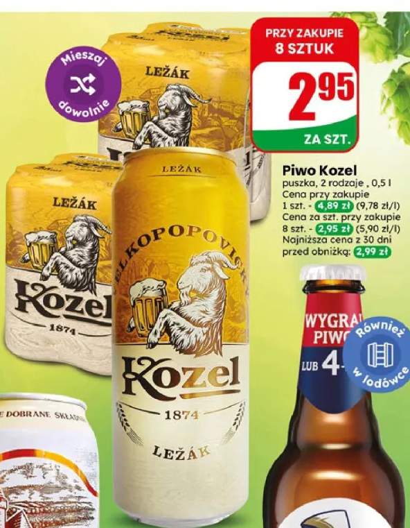 Piwo Kozel puszka 0,5l