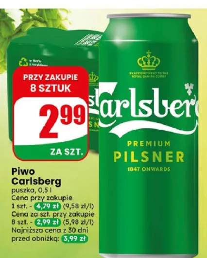 Piwo Carlsberg puszka 0,5l