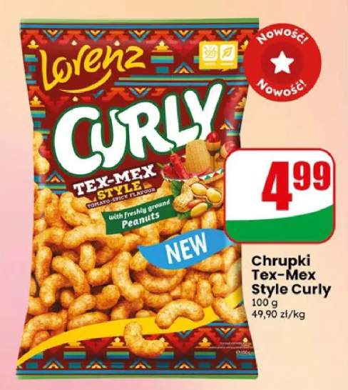 Chrupki Tex-Mex Style Curly 100g