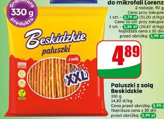 Paluszki z solą Beskidzkie