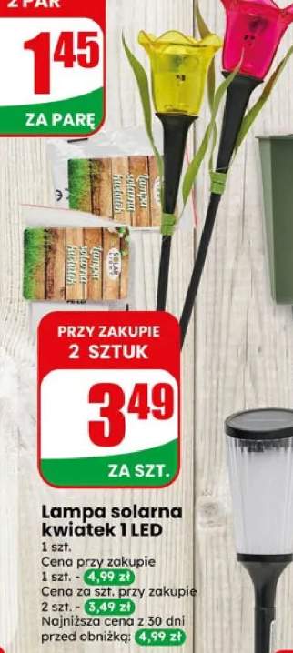 Lampa solarna kwiatek 1 LED 1szt.