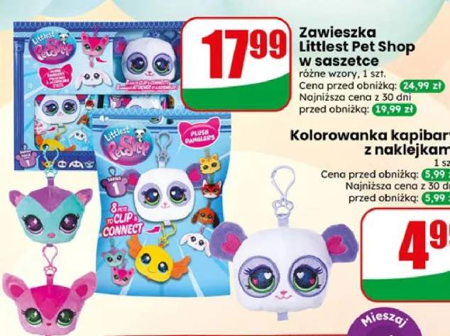 Zawieszka Littlest Pet Shop w saszetce różne wzory 1szt.
