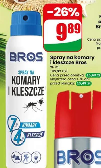 Spray na komary i kleszcze Bros