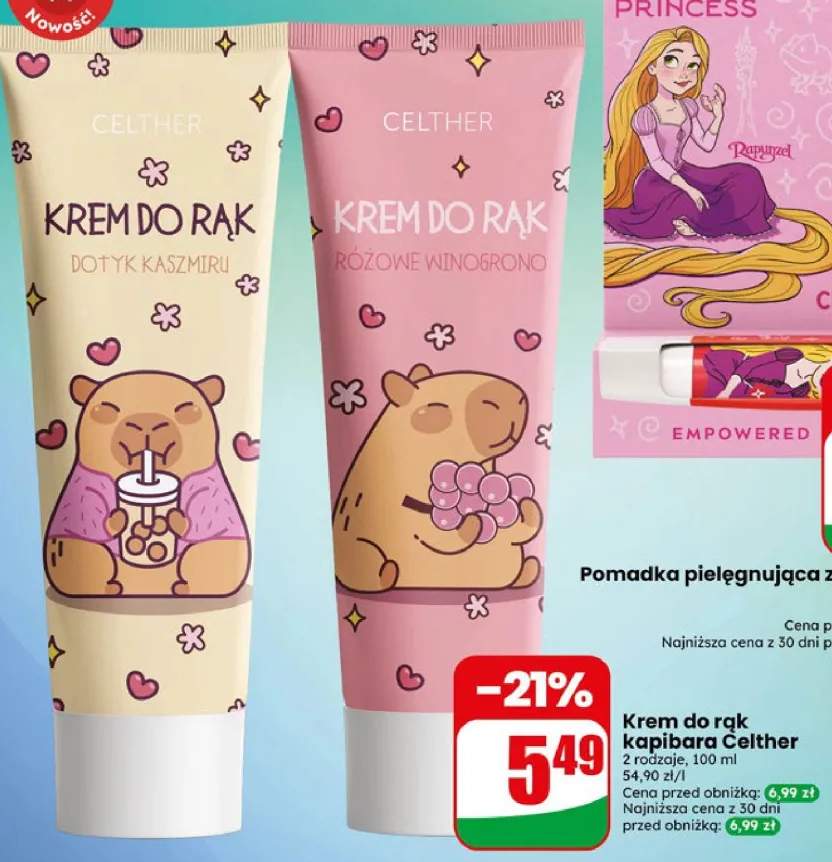 Krem do rąk Kapibara Celther 2 rodzaje