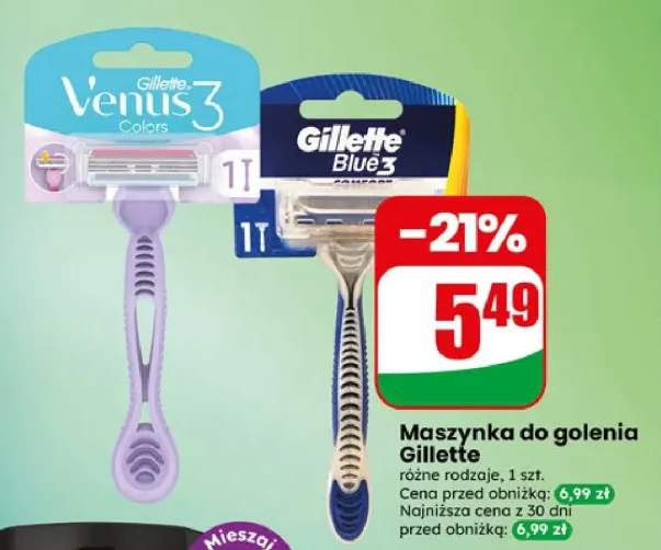 Maszynka do golenia Gillette różne rodzaje