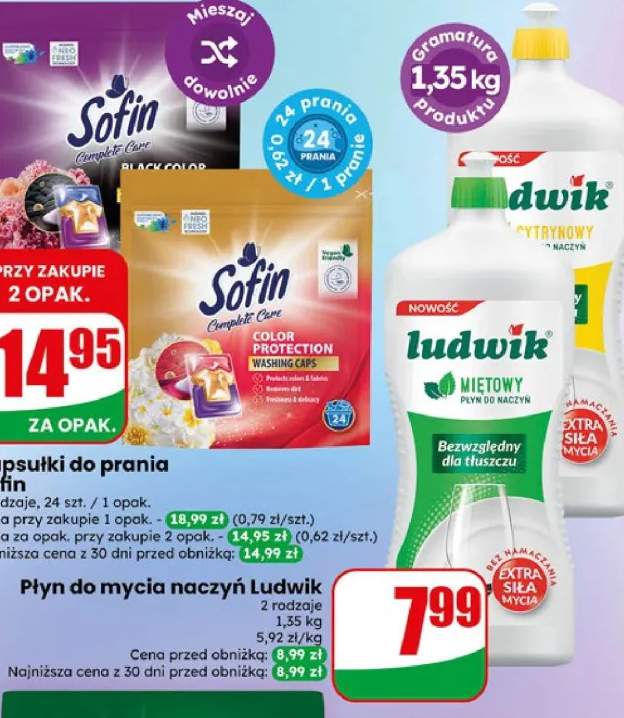 Płyn do mycia naczyń Ludwik miętowy 1,35kg