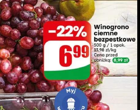 Winogrono ciemne bezpestkowe